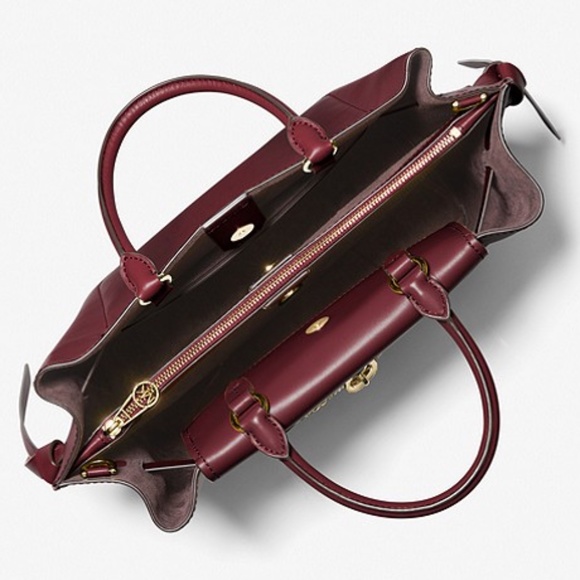Michael Kors Merlot Satchel - Picture 3 of 11